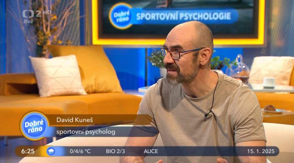 Sportovní psycholog David Kuneš - Dobré ráno v České televizi 15.1.2025
